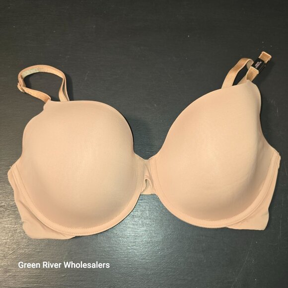 Victoria Secret Push Up Underwire Padded‎ Beige Bra 34DD - Picture 1 of 5